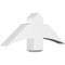 Ekena Millwork Bellingham Architectural Grade PVC Gable Bracket, 36"W x 13 1/2"H x 4"D x 6"F, 9/12 Pitch GBP036X14X0406BEL00 - alternate 1
